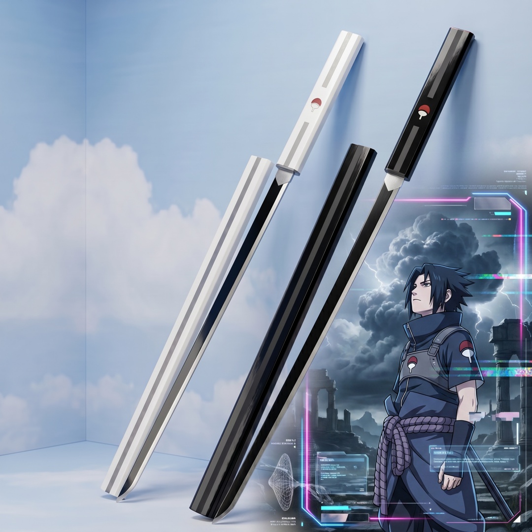 Cosplay Prop Katana - 35.4inch Naruto Uchiha Sasuke Katana Anime