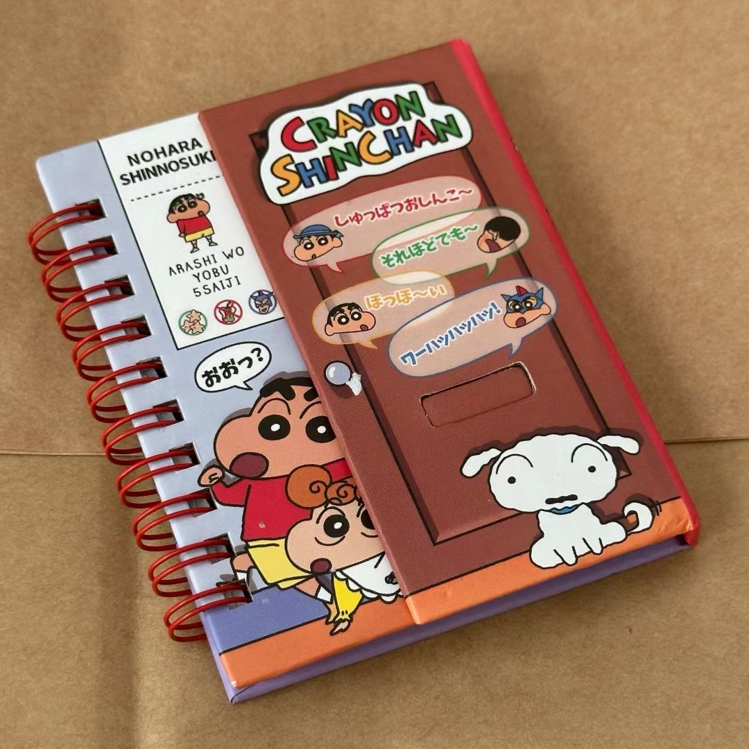 Magnetic Clasp Cosplay - Crayon Shin-chan magnetic notebook, study spiral