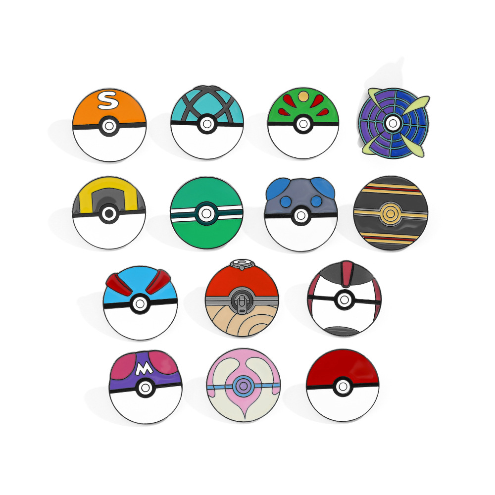 Anime Ball Cartoon Enamel Pins - огляд і ціна Pokeball Cosplay Prop