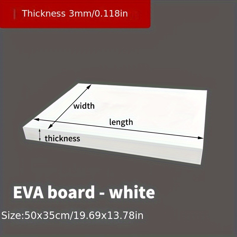 EVA Foam Board 14x39 Inch, 3mm - огляд і ціна Cosplay Prop Foam Board