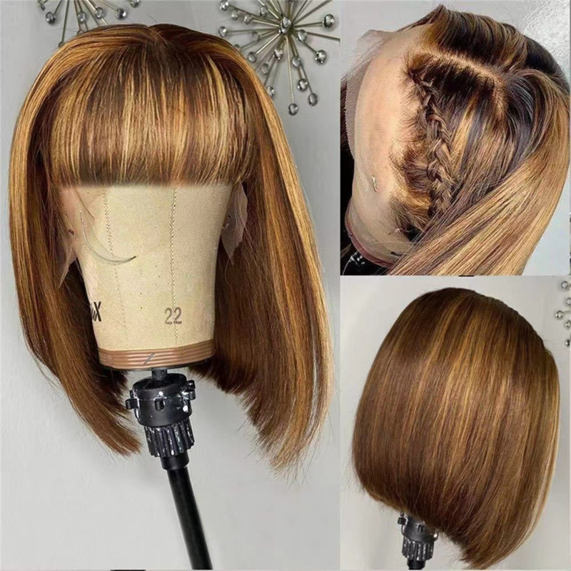 Women's short with air bangs,  - огляд і ціна Wig Fiber Net