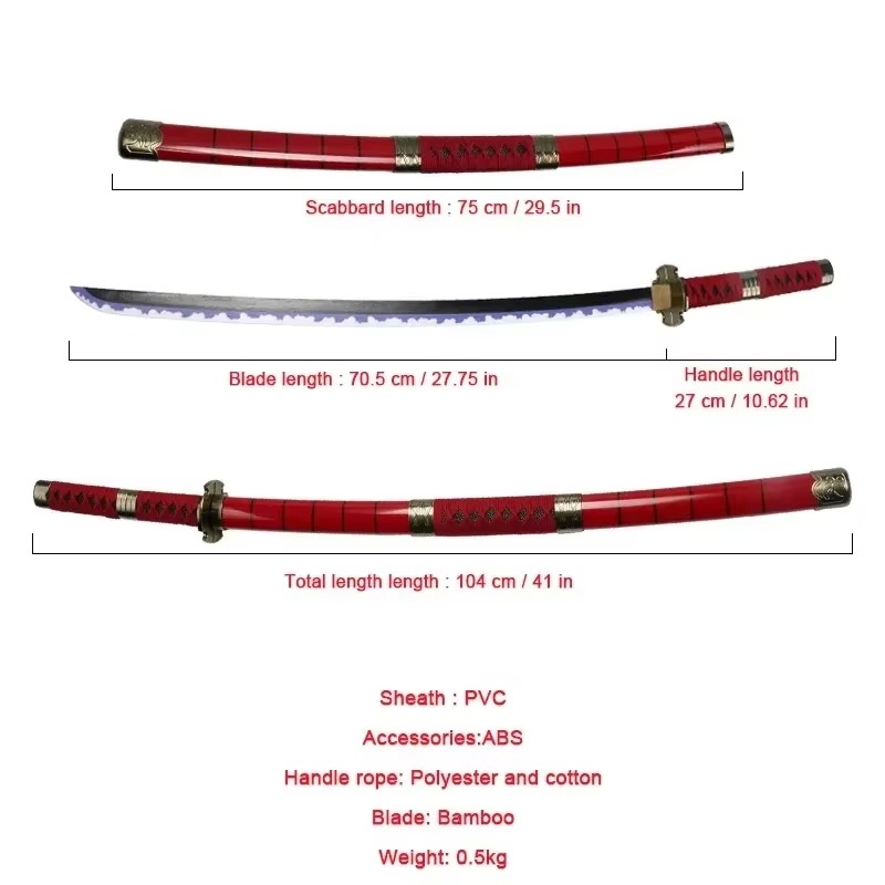40incn Roronoa Zoro Katana Nin - огляд і ціна Cosplay Prop Katana