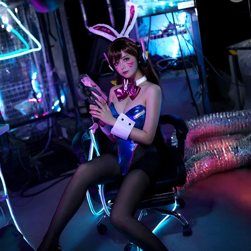 Overwatch DVA Bunny Jumpsuit S - огляд і ціна Dva Cosplay Prop