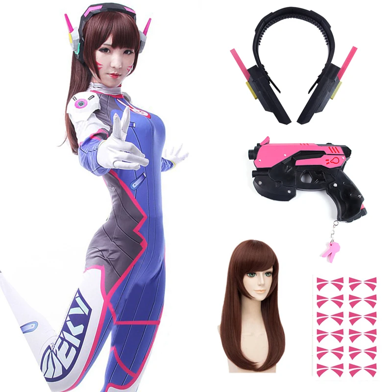 Anime Woman Jumpsuit Tights Dv - огляд і ціна Dva Cosplay Prop