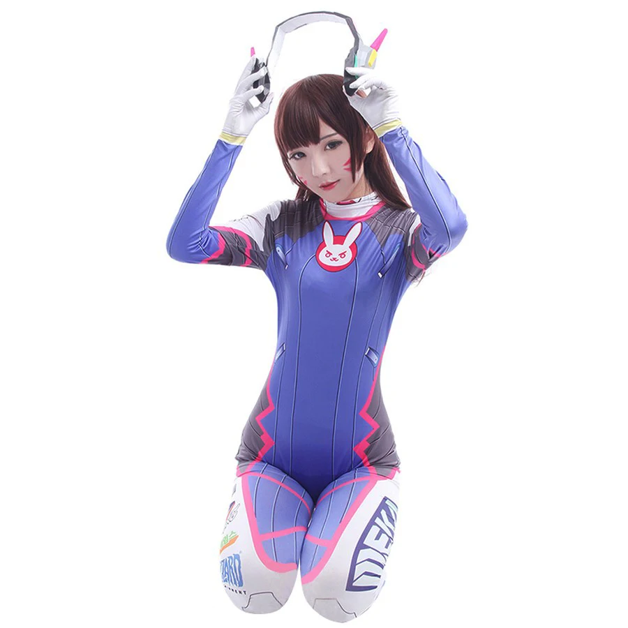 Anime Woman Jumpsuit Tights Dv - огляд і ціна Dva Cosplay Prop