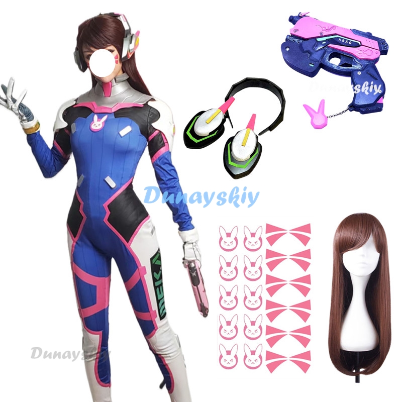 Anime Woman Jumpsuit Tights Dv - огляд і ціна Dva Cosplay Prop
