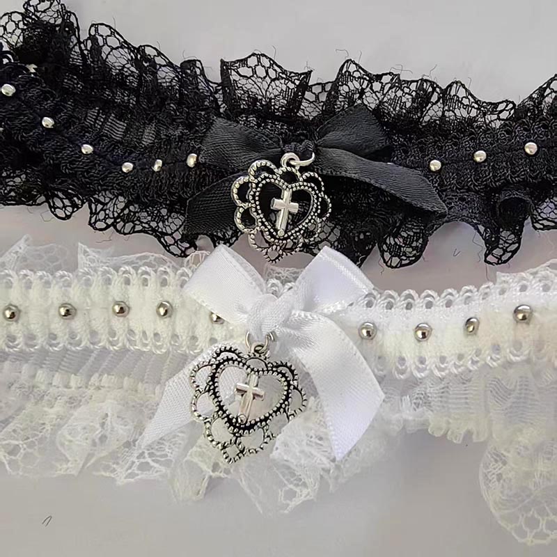 Goth Black Lace Choker with Bo - огляд і ціна Magnetic Clasp Cosplay